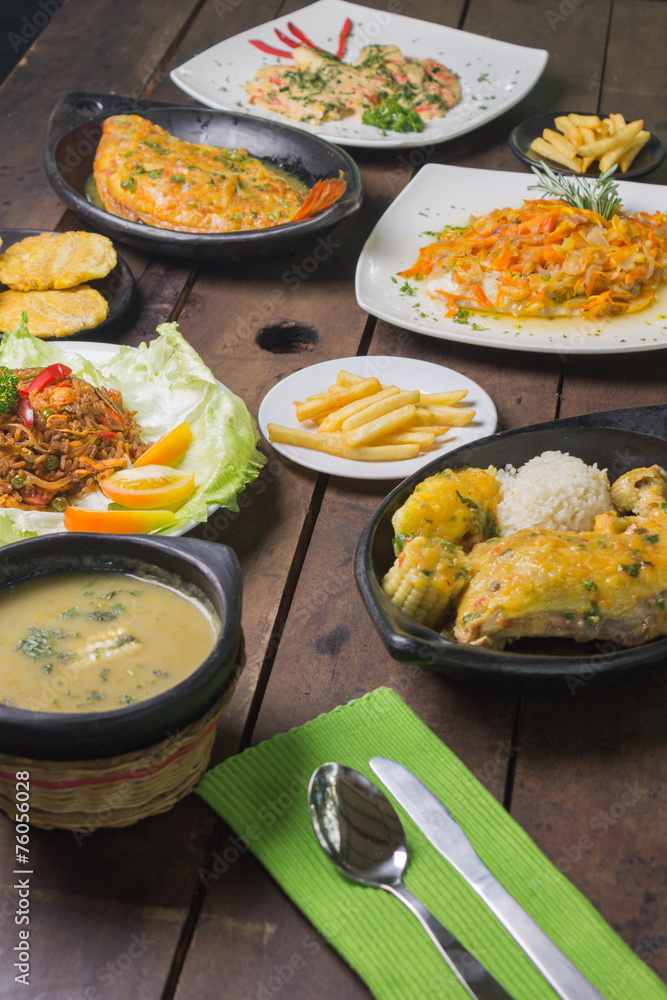 Platos típicos colombia