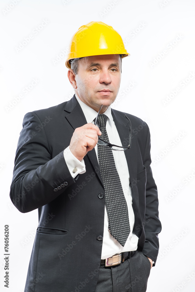 construction worker in a helmet and goggles construction worker in a helmet and goggles
