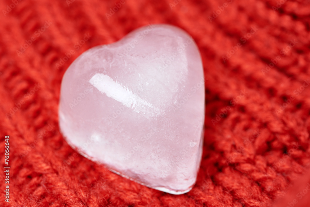 Fototapeta premium Ice cube, heart