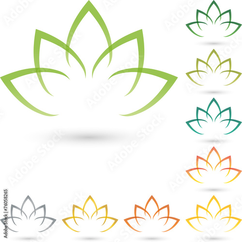 Logo, Blätter, Blume, Heilpraktiker