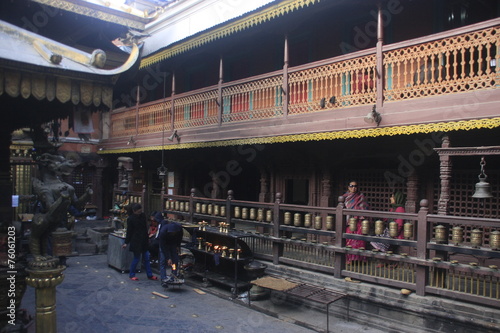 dans le golden temple de Patan