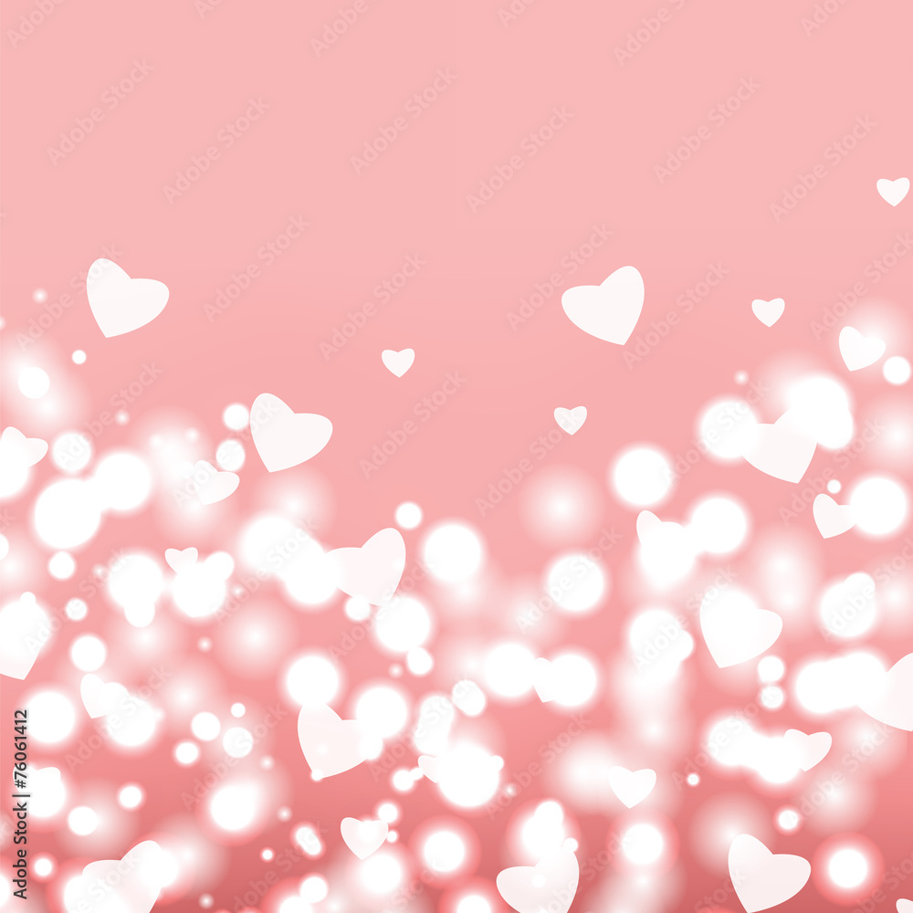 Background with hearts  for Valentine's Day