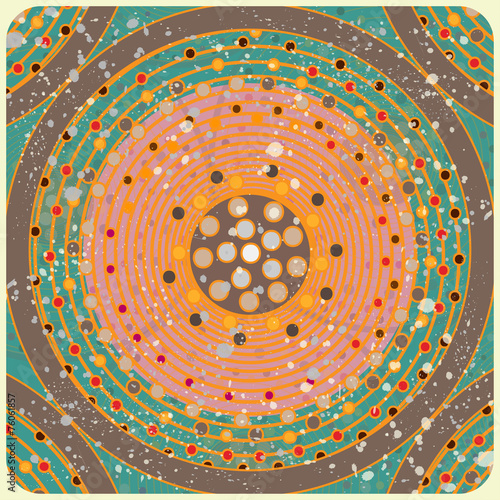 Circle ornament. Circle pattern background. Eps 10