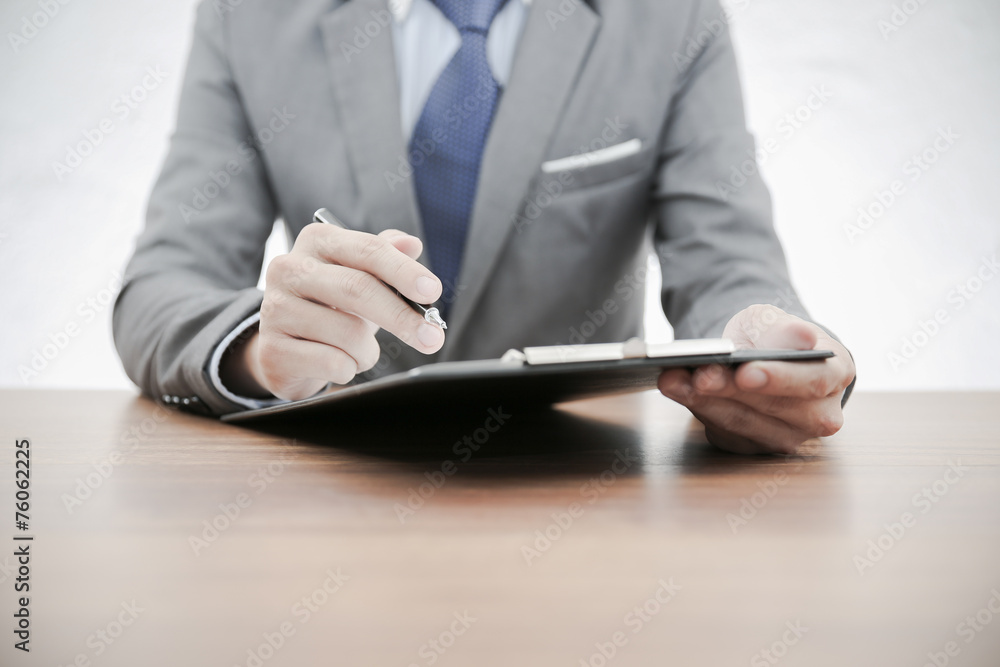 Business report and man hand. Accounting Business report and man hand. Accounting
