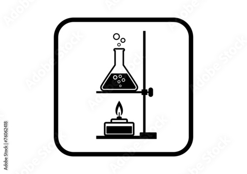 Laboratory vector icon on white background