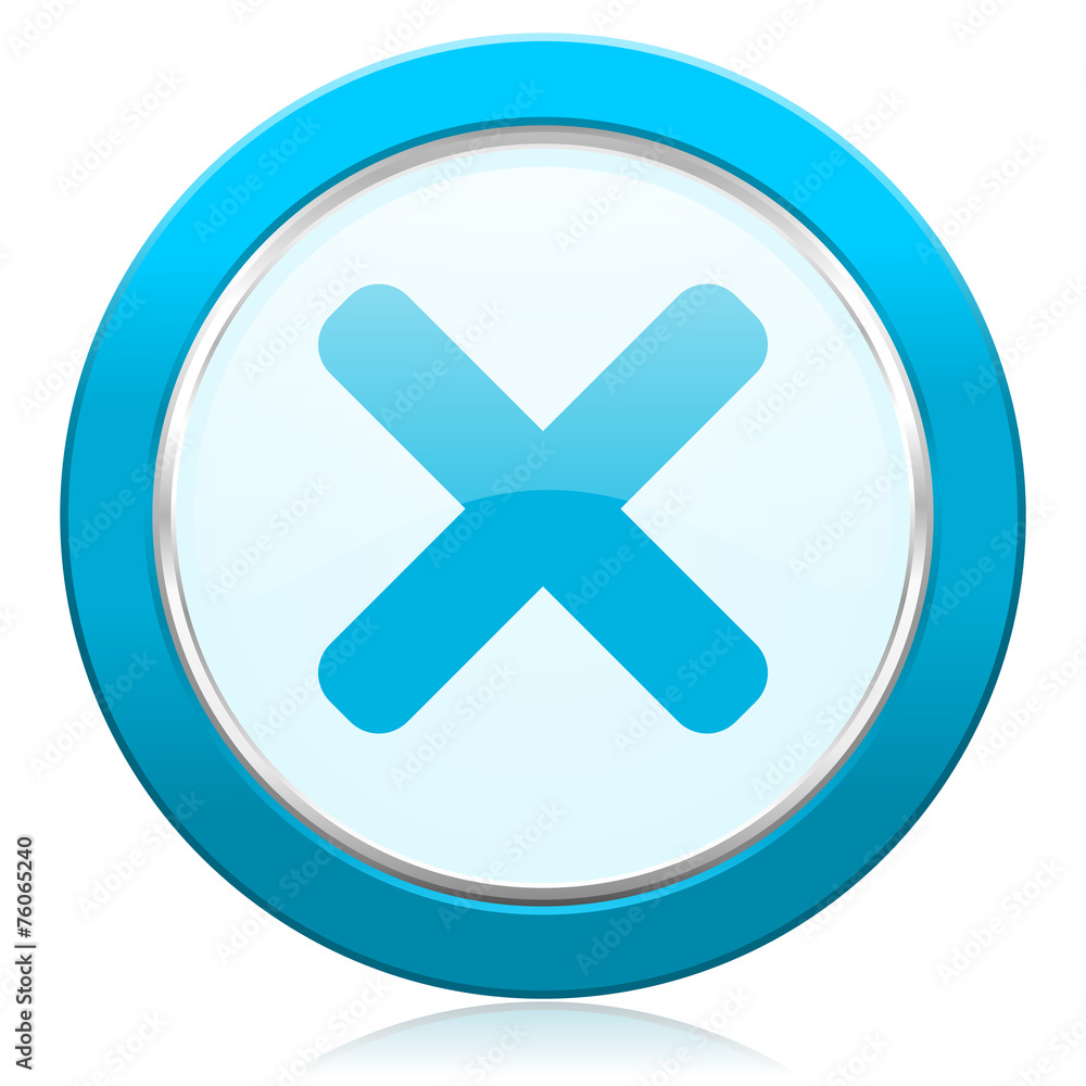 Obraz premium cancel icon x sign