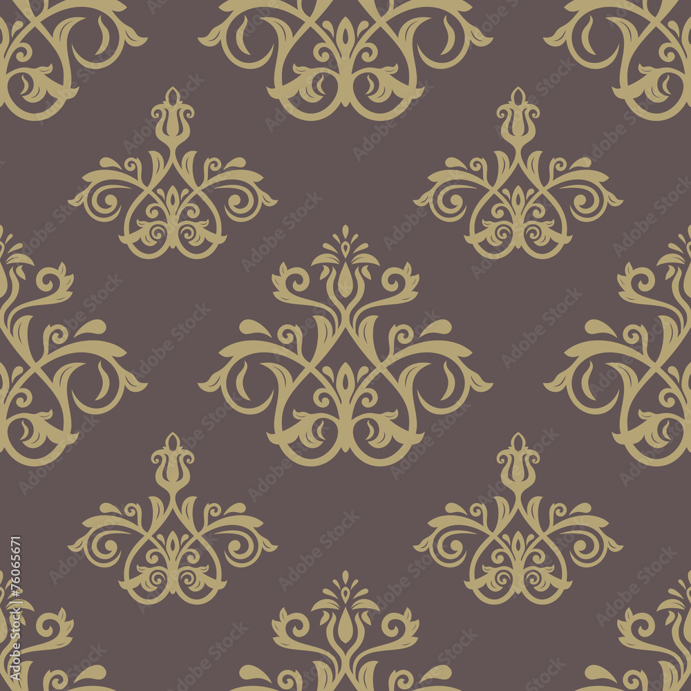 Damask Seamless Vector Pattern. Orient Background