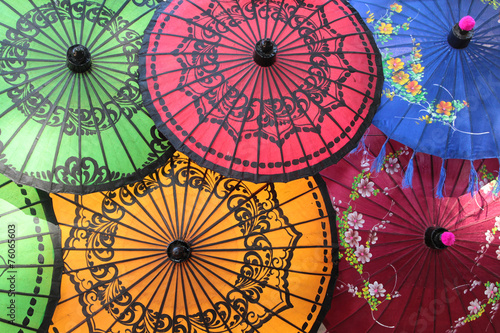 Fototapeta Ombrelles Birmanes