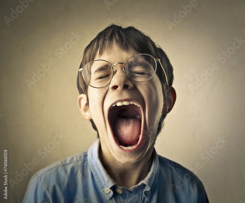 Photography Scared child