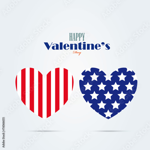 American valentine's day card design