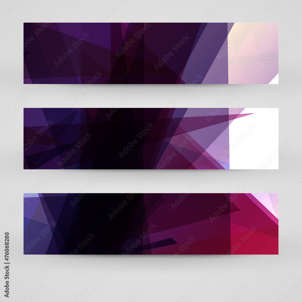 Vector banner set for your design Vector banner set for your design
