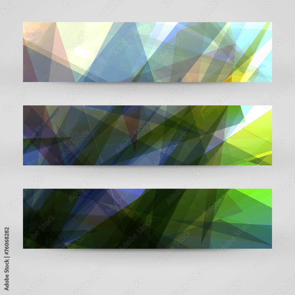 Vector banner set for your design Vector banner set for your design