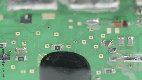 Micro boards from the battery micro chip photo