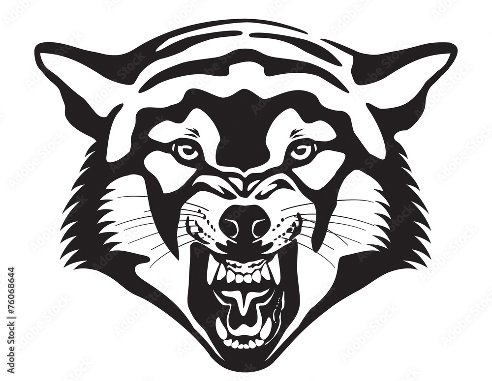 Wolf head illustration Wolf head illustration