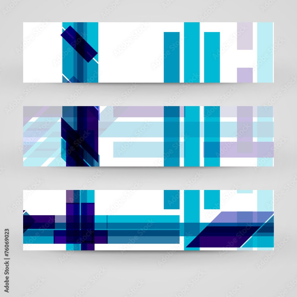 Vector banner set for your design Vector banner set for your design