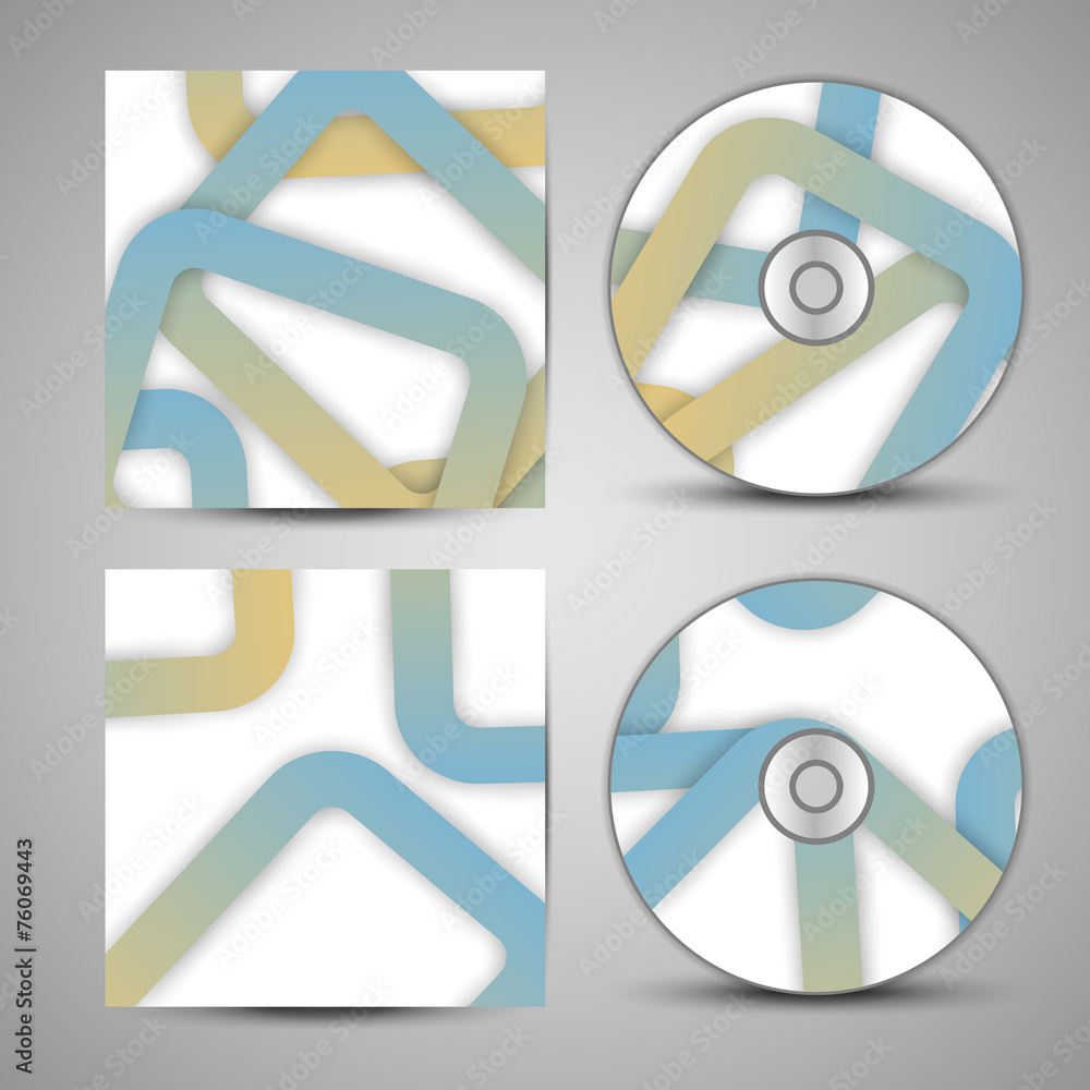 Vector cd cover set for your design Vector cd cover set for your design