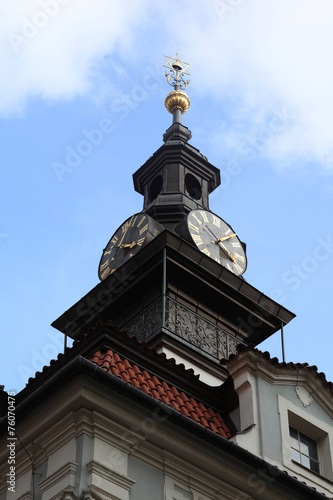 View of Jewish Town Hall clocks