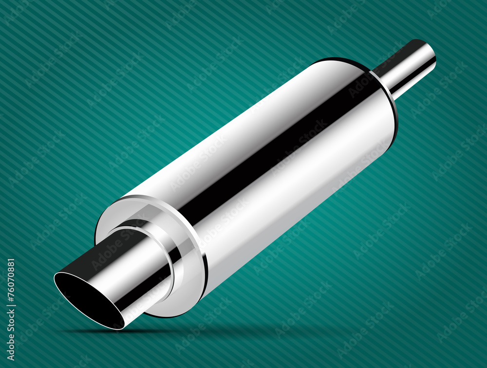 Car part - car muffler Car part - car muffler
