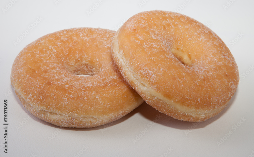 White homemade donuts