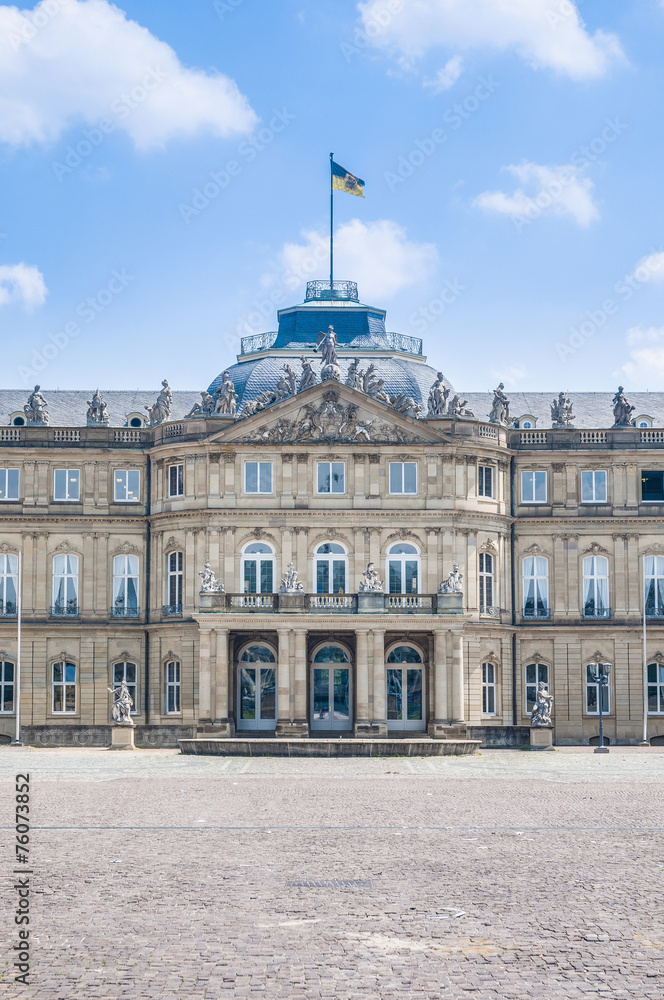 New Palace at Schlossplatz in Stuttgart, Germany