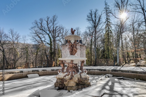 Cascade fountain at La Granja Palace, Spain photo