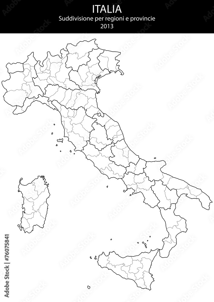 Fototapeta premium italy chart