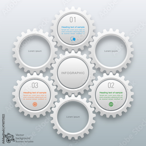 Gear and cog graphics #Vector Chart Design