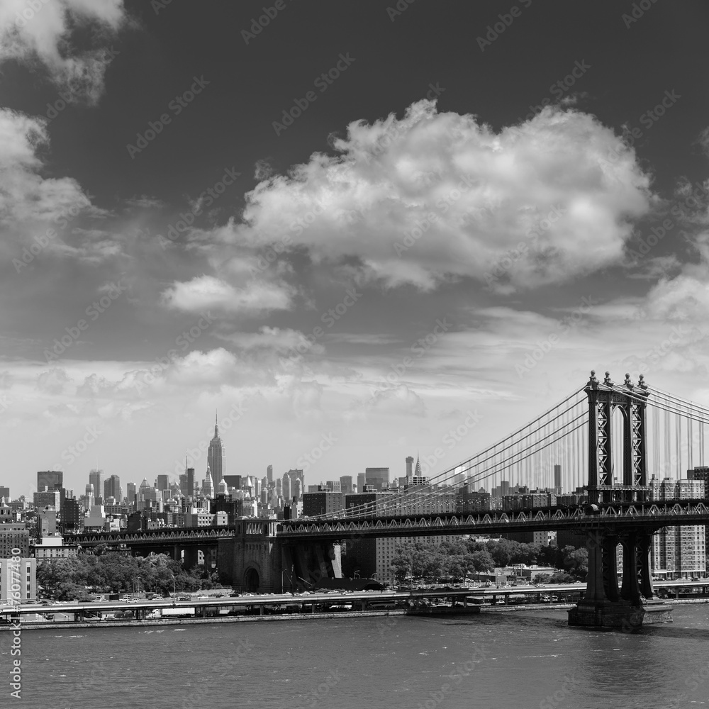 Manhattan Bridge from Brooklyn New York City