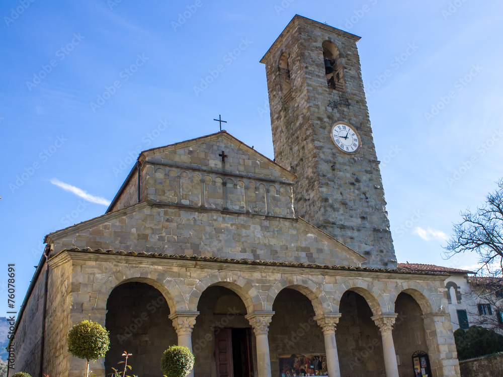 The Pieve church of San Pietro a Cascia, Tuscan, Italy The Pieve church of San Pietro a Cascia, Tuscan, Italy