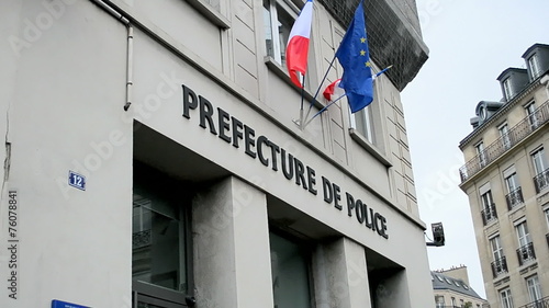 Police in Paris, France. gendarmerie prefecture office, security diversity