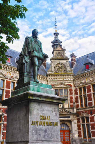 Utrecht, Holanda, Juan VI de Nassau delante de la Universidad