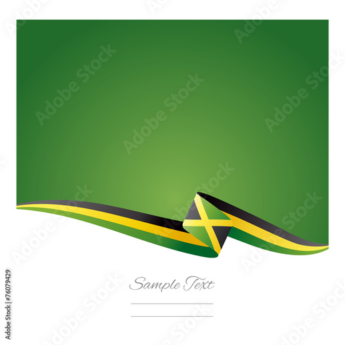 Abstract color background Jamaica flag