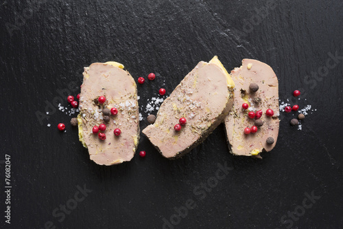 Tranche de Foie gras sur Ardoise