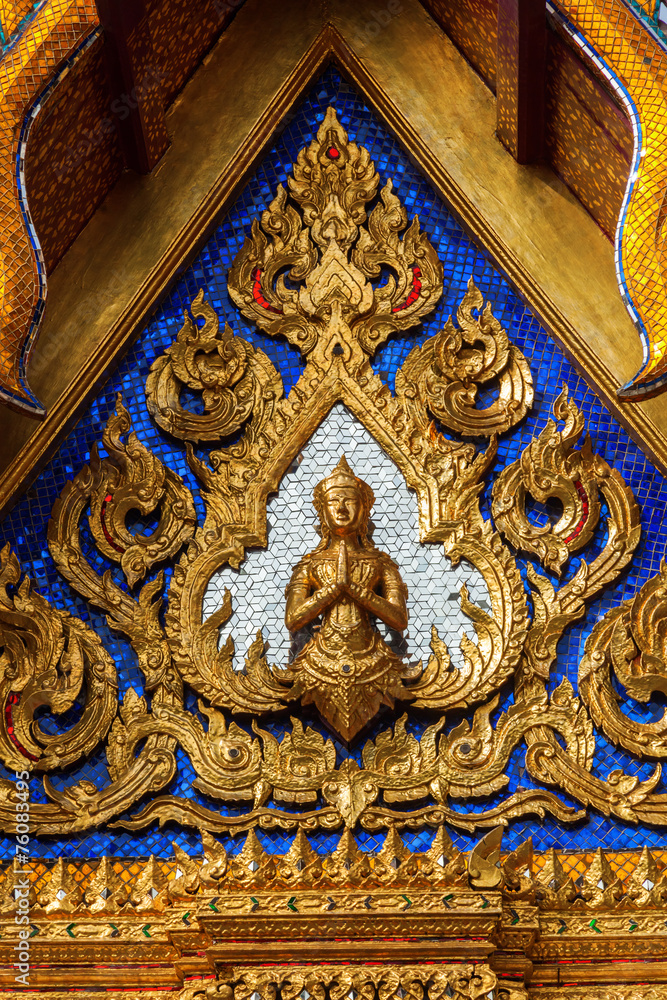 Detail des Tempels Wat Phra Kaeo in Bangkok