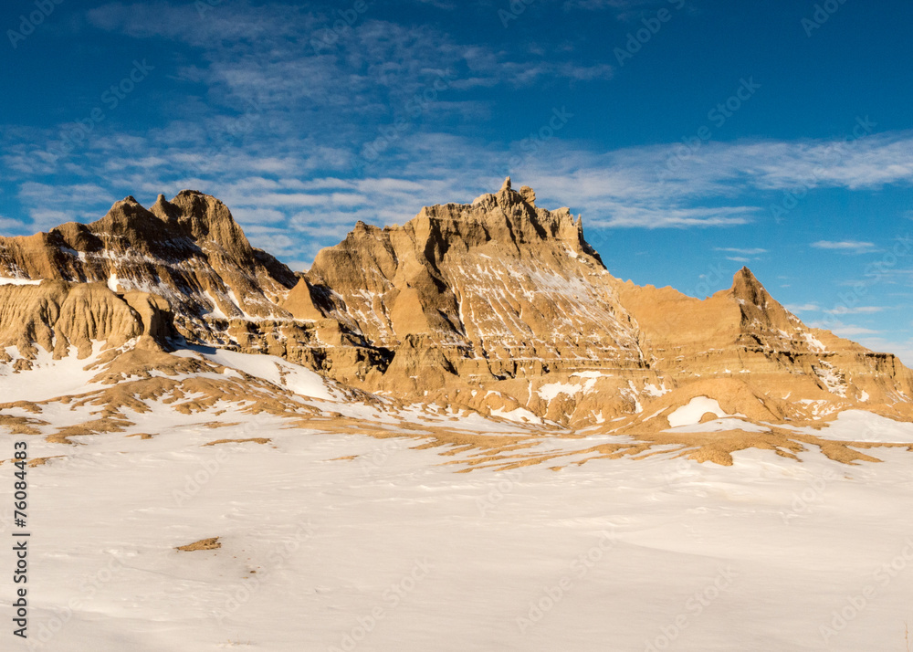 The Badlands in Winter