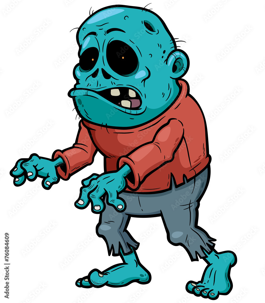 Vector illustration of Cartoon zombie Vector illustration of Cartoon zombie