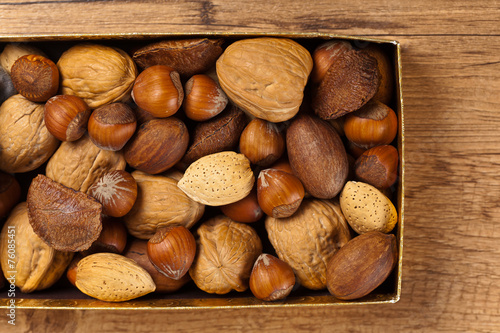 Natural Background made from different kinds of nuts