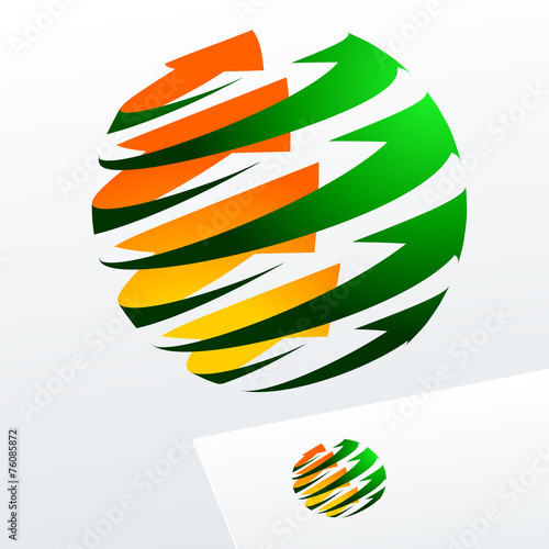 Abstract vector sign. Logo for Business, Media