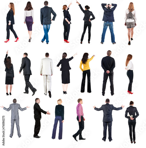 collection "Back view of business people".
