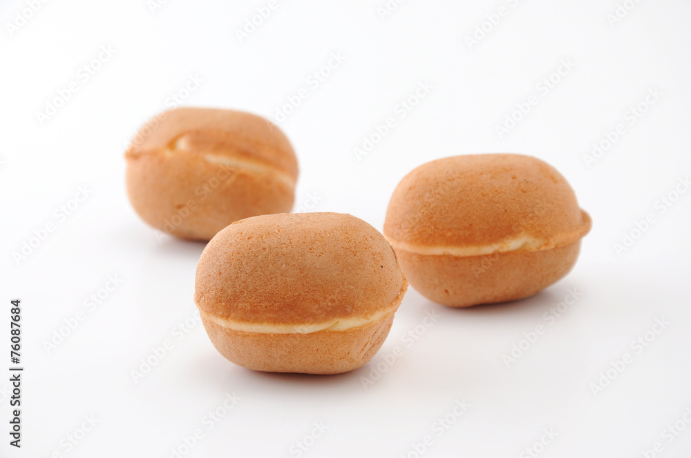 ベビーカステラ お菓子 白背景 ベビーカステラ お菓子 白背景