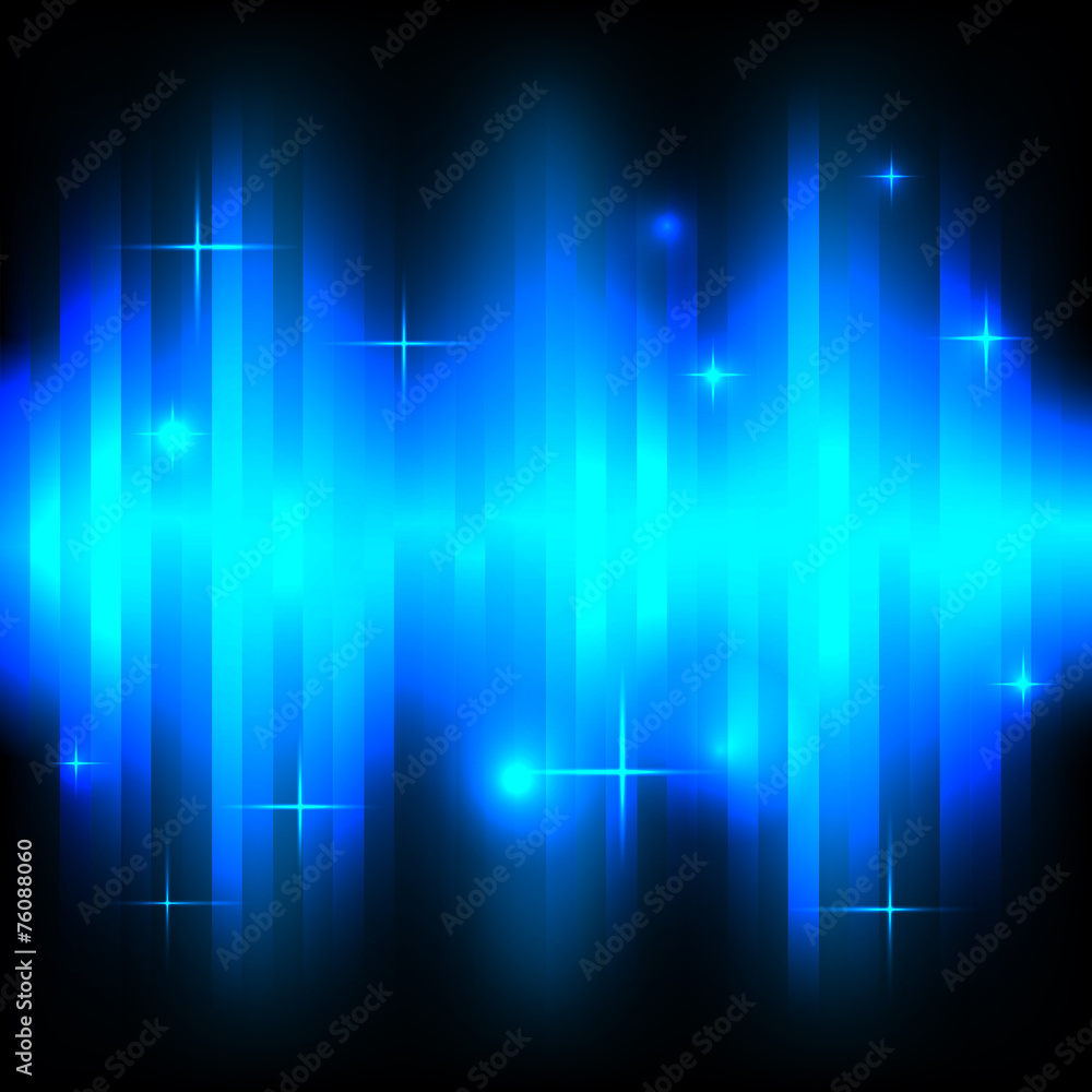 Digital star with wave background Digital star with wave background