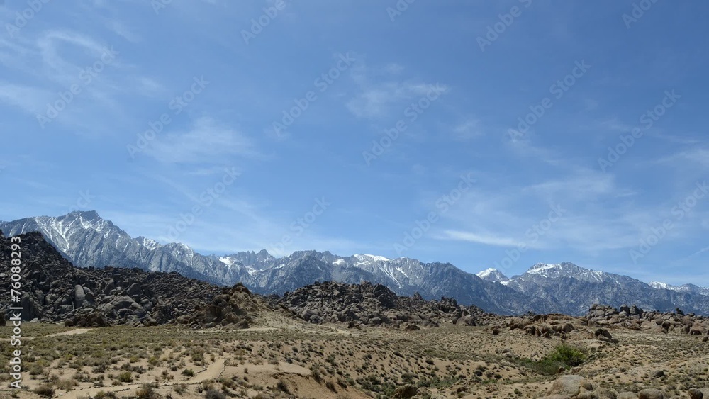 Driving in the Sierra Nevada Mountains, California Driving in the Sierra Nevada Mountains, California
