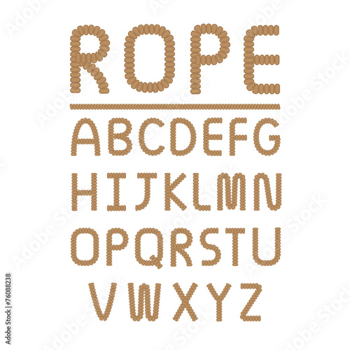 Rope font design