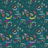 Colorful vintage pattern