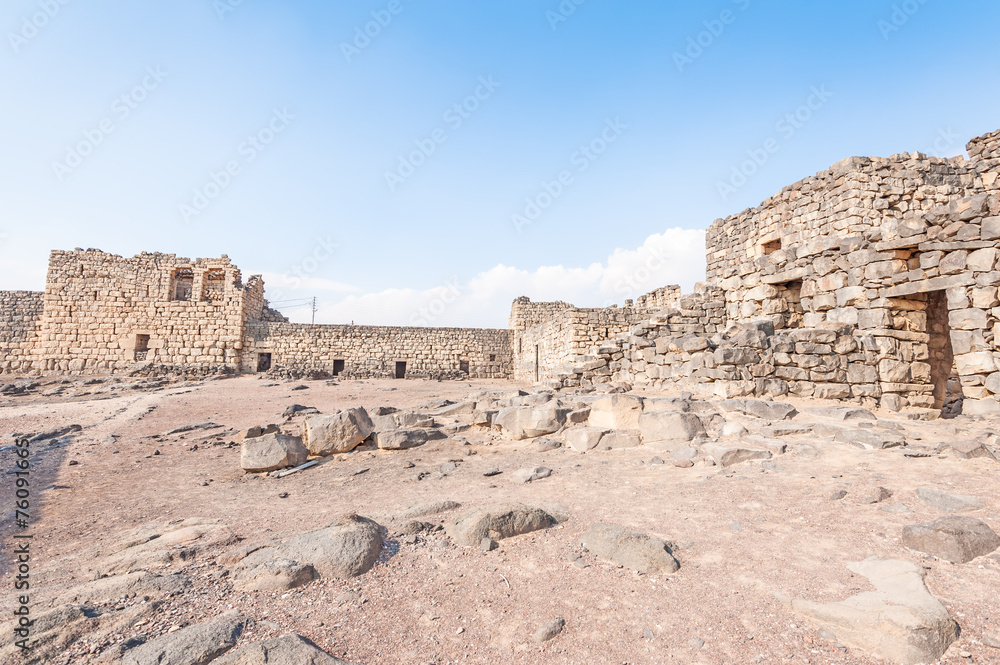 Qasr al-Azraq is a large fortress located in Azraq, Jordan Qasr al-Azraq is a large fortress located in Azraq, Jordan