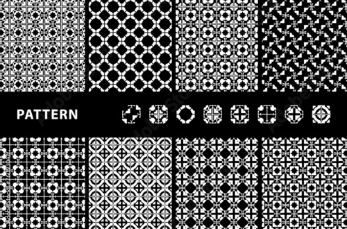 Black and White Seamless Patterns
