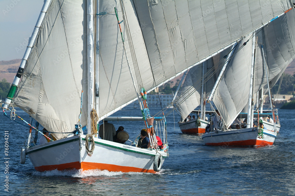Obraz premium Felucca Nile cruise-Egypt