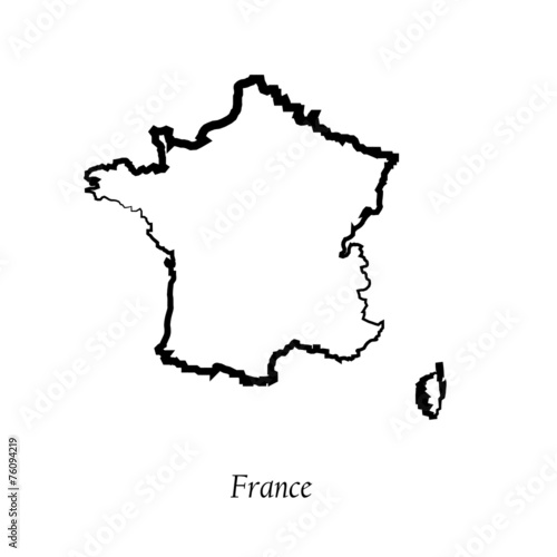 Map of France for your design