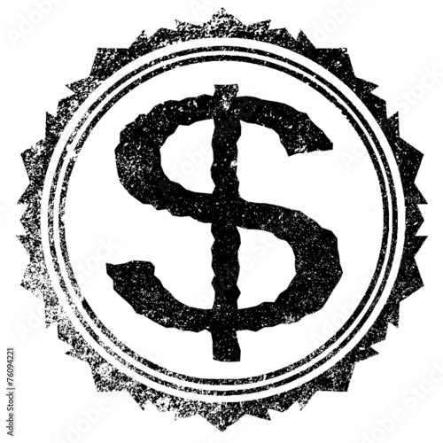 Dollar Rubber Stamp