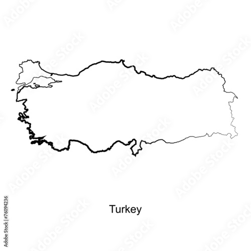 Map of Turkey for your design